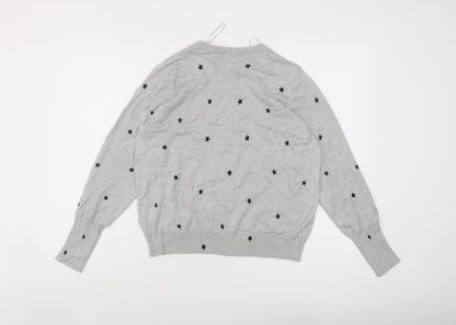 Womens UK Size 16 Marks and Spencer Grey Cardigan Jumper