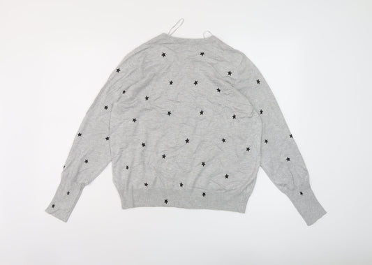 Womens UK Size 16 Marks and Spencer Grey Cardigan Jumper