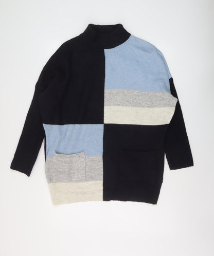 Womens UK Size M Marks and Spencer Blue Tunic Jumper