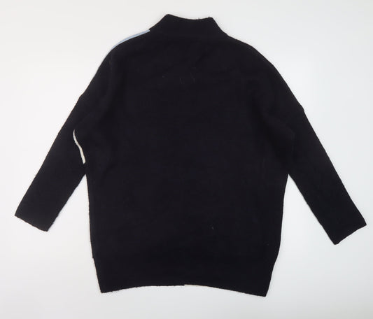Womens UK Size M Marks and Spencer Blue Tunic Jumper
