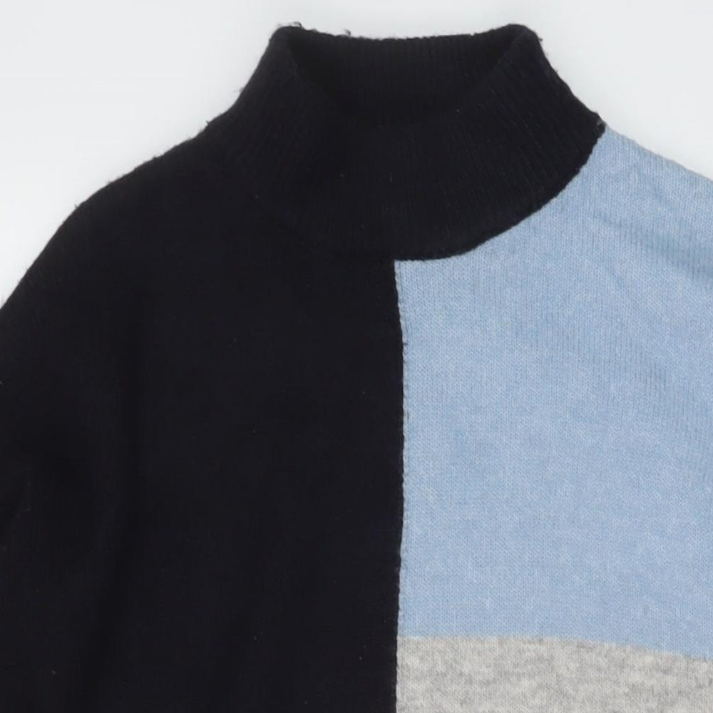 Womens UK Size M Marks and Spencer Blue Tunic Jumper