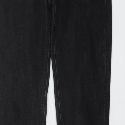 Denim & Co. Womens Black Cotton Skinny Jeans Size 8 L33 in Regular Button