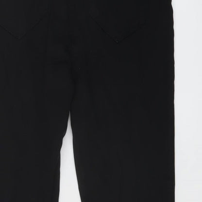 NEXT Womens Black Cotton Jegging Jeans Size 10 L28 in Regular Button