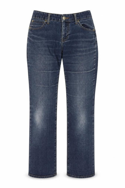 Womens UK Size 8 Gap Regular Fit Straight Blue Jeans