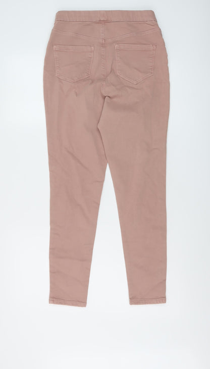 George Womens Pink Cotton Jegging Jeans Size 10 L27 in Regular