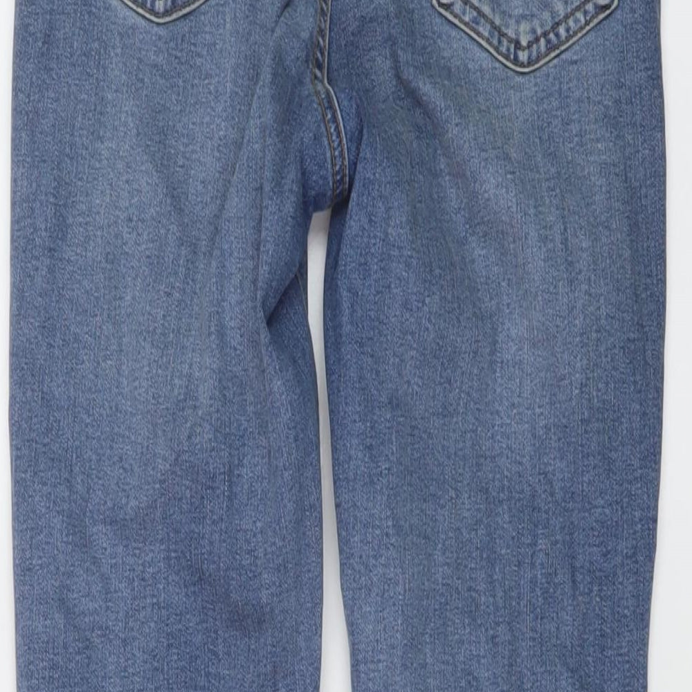 Denim & Co. Womens Blue Cotton Skinny Jeans Size 10 L30 in Regular Button