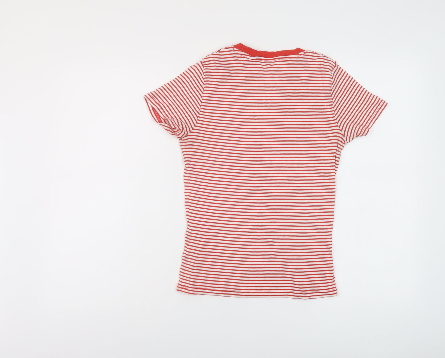 Womens UK Size XS Levi's Red Basic T-Shirt
