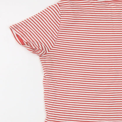 Womens UK Size XS Levi's Red Basic T-Shirt