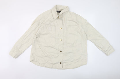 Womens UK Size S Zara Beige Jacket