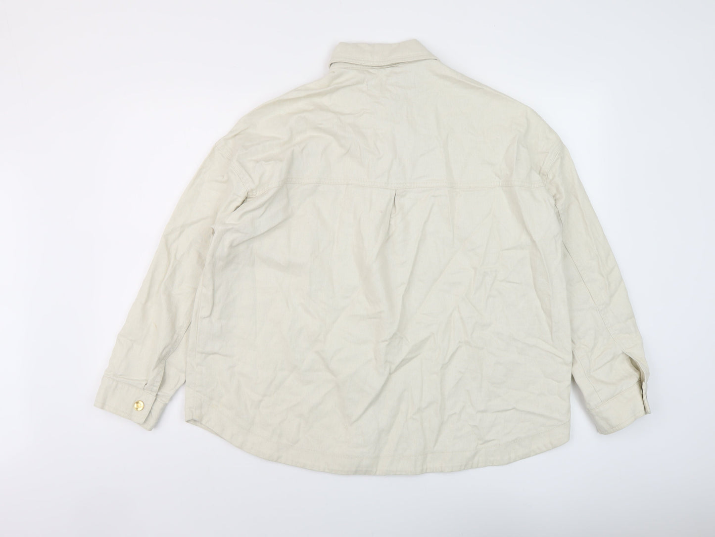 Womens UK Size S Zara Beige Jacket