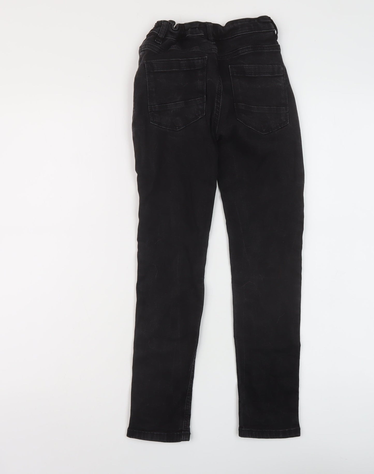 NEXT Boys Black Cotton Skinny Jeans Size 9 Months Regular Button