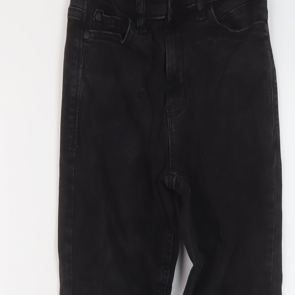 NEXT Boys Black Cotton Skinny Jeans Size 9 Months Regular Button