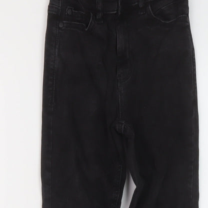 NEXT Boys Black Cotton Skinny Jeans Size 9 Months Regular Button