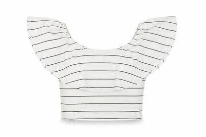 Womens UK Size 10 Missguided White Cropped Blouse