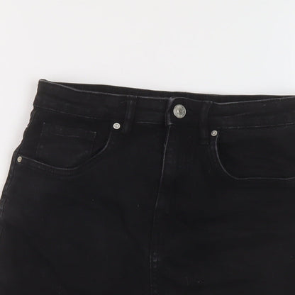 Womens UK Size S Zara Mini Denim Skirt