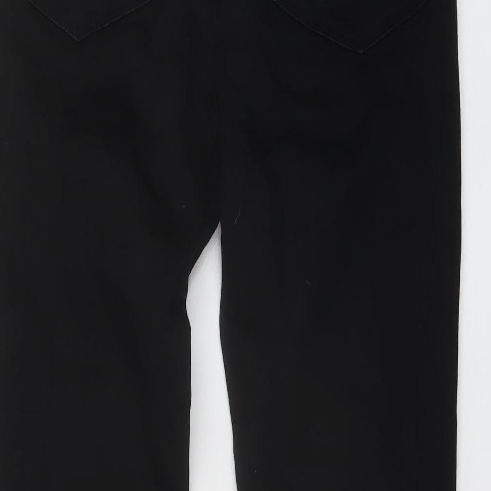 Mint Velvet Womens Black Cotton Skinny Jeans Size 8 L27 in Regular Button