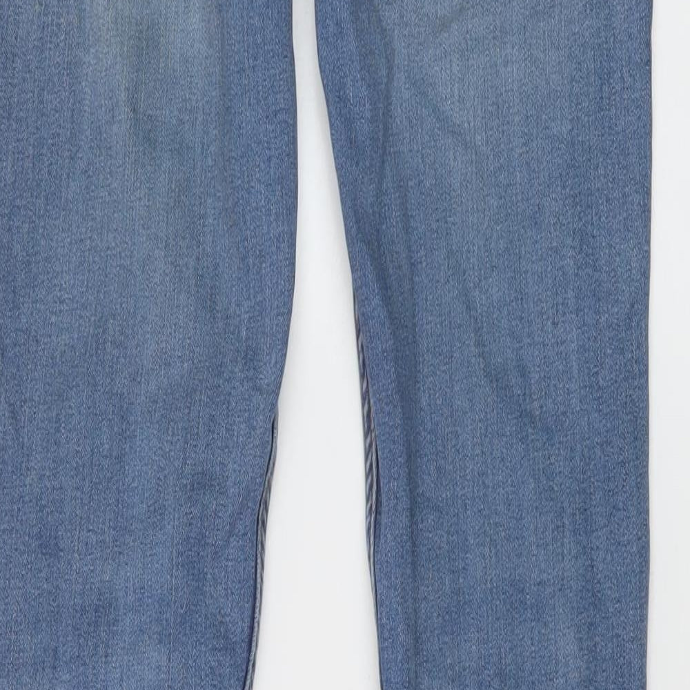 COLLUSION Womens Blue Cotton Skinny Jeans Size 28 in L32 in Regular Button
