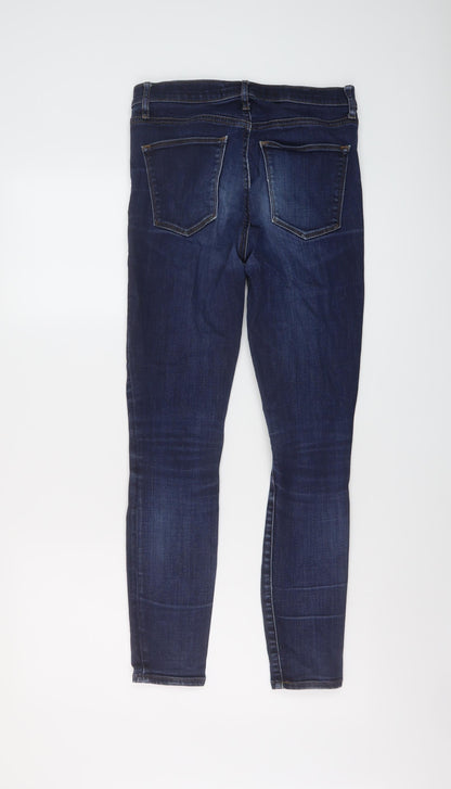 Gap Womens Blue Cotton Skinny Jeans Size 28 in L27 in Regular Button