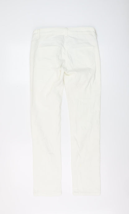 Womens UK Size 8 Marks and Spencer Regular Fit Skinny Ivory Jeans