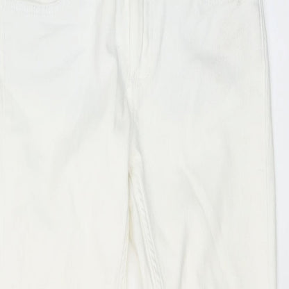 Womens UK Size 8 Marks and Spencer Regular Fit Skinny Ivory Jeans