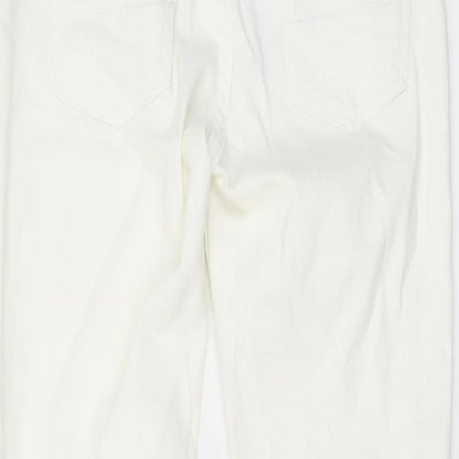 Womens UK Size 8 Marks and Spencer Regular Fit Skinny Ivory Jeans