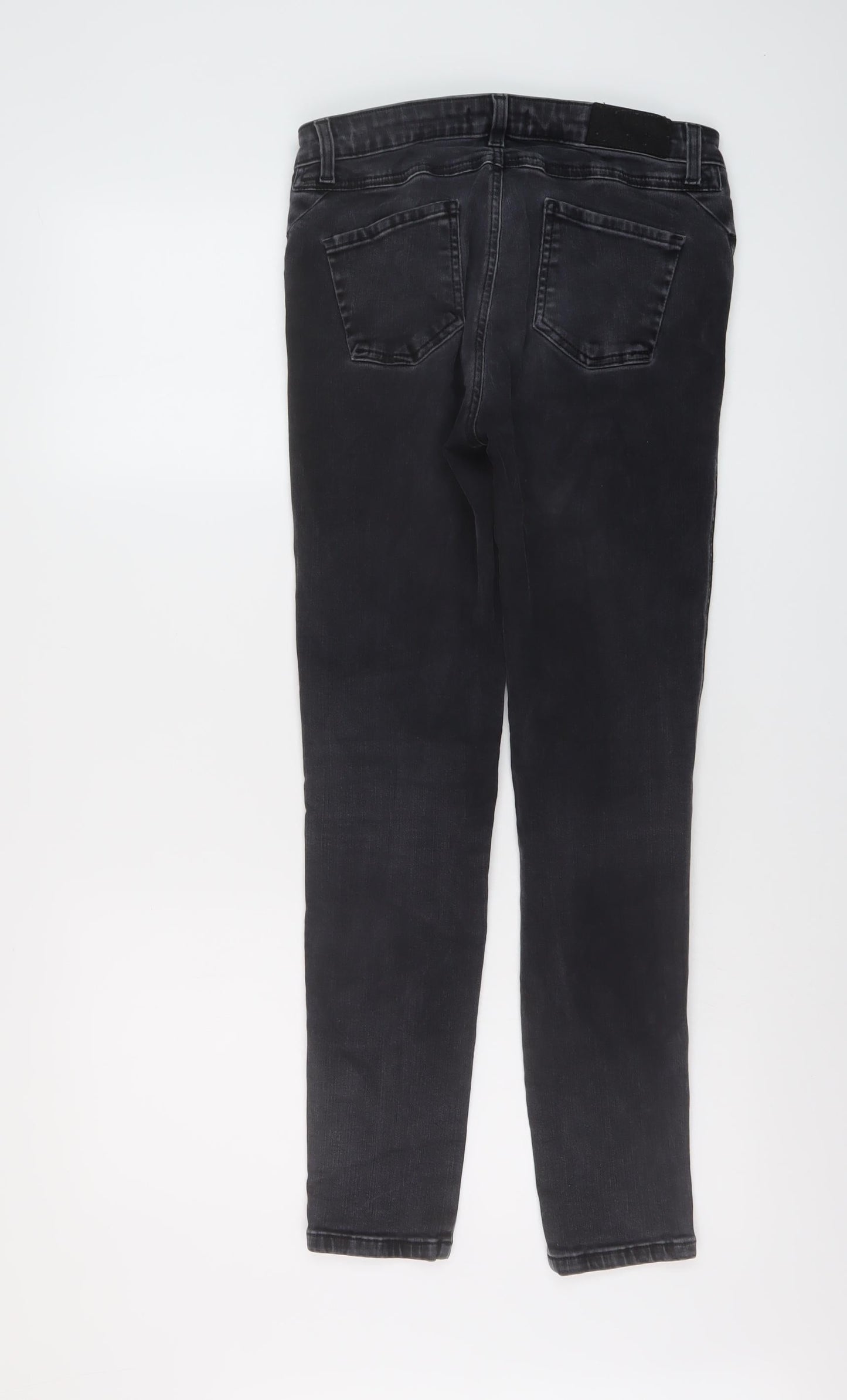 Nexos Womens Grey Cotton Skinny Jeans Size 26 in L28 in Regular Button