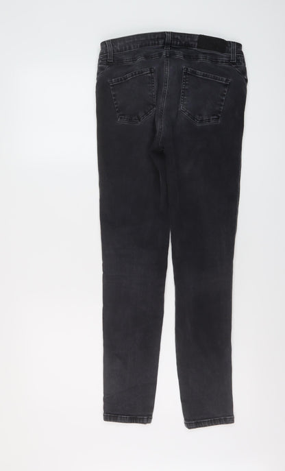 Nexos Womens Grey Cotton Skinny Jeans Size 26 in L28 in Regular Button