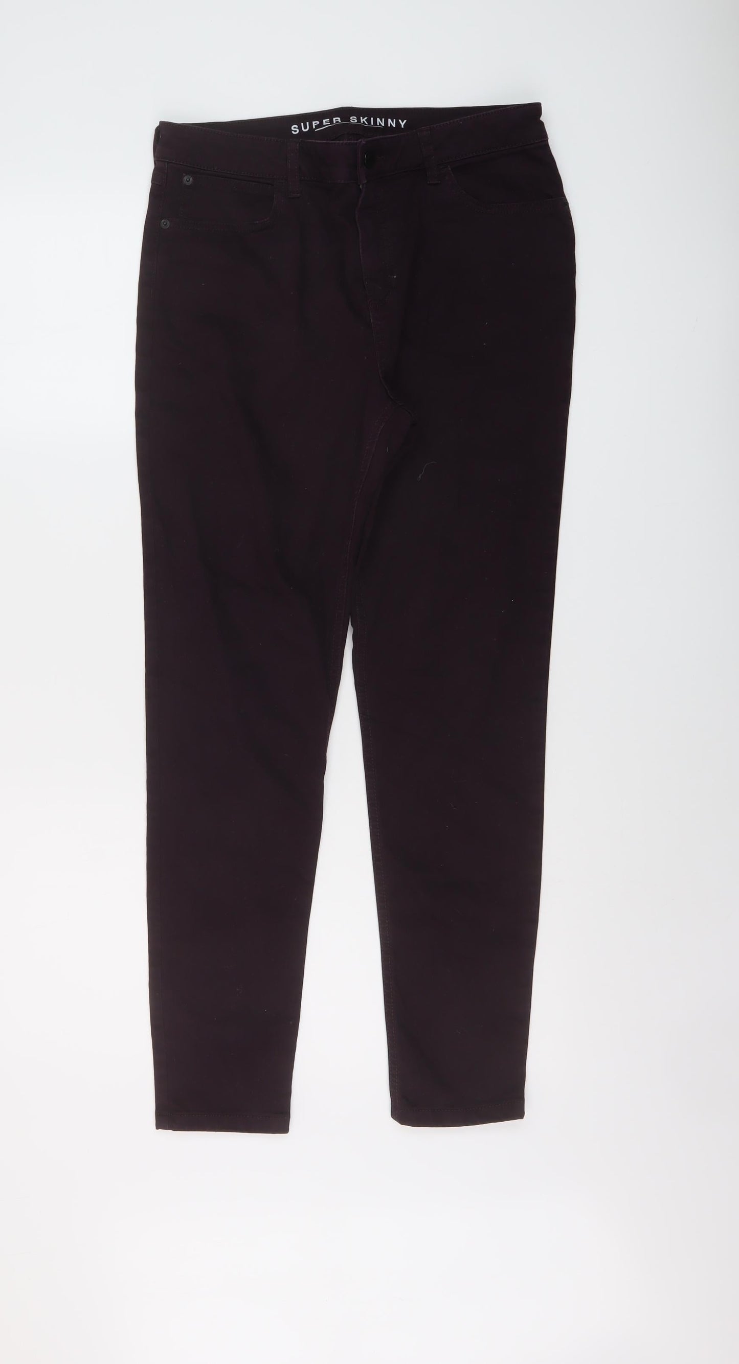 Womens UK Size 12 Marks and Spencer Regular Fit Skinny Purple Jeans