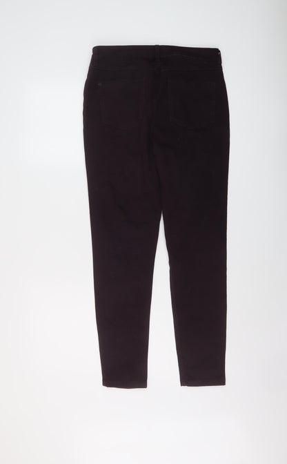 Womens UK Size 12 Marks and Spencer Regular Fit Skinny Purple Jeans