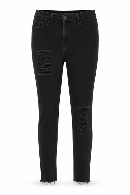 Womens UK Size 10 NEXT Regular Fit Skinny Black Jeans