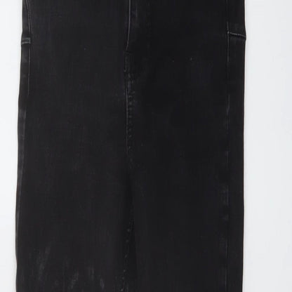 New Look Womens Grey Cotton Skinny Jeans Size 6 L23 in Regular Button