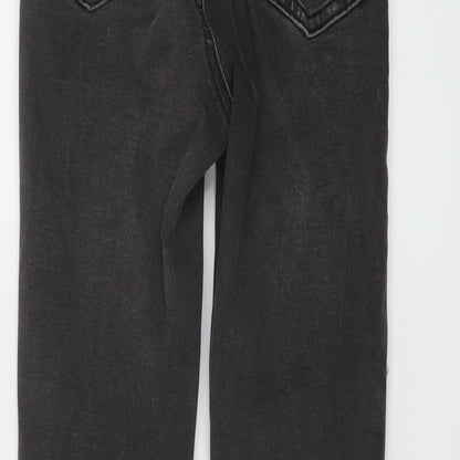 Denim & Co. Womens Grey Cotton Skinny Jeans Size 6 L26 in Regular Button