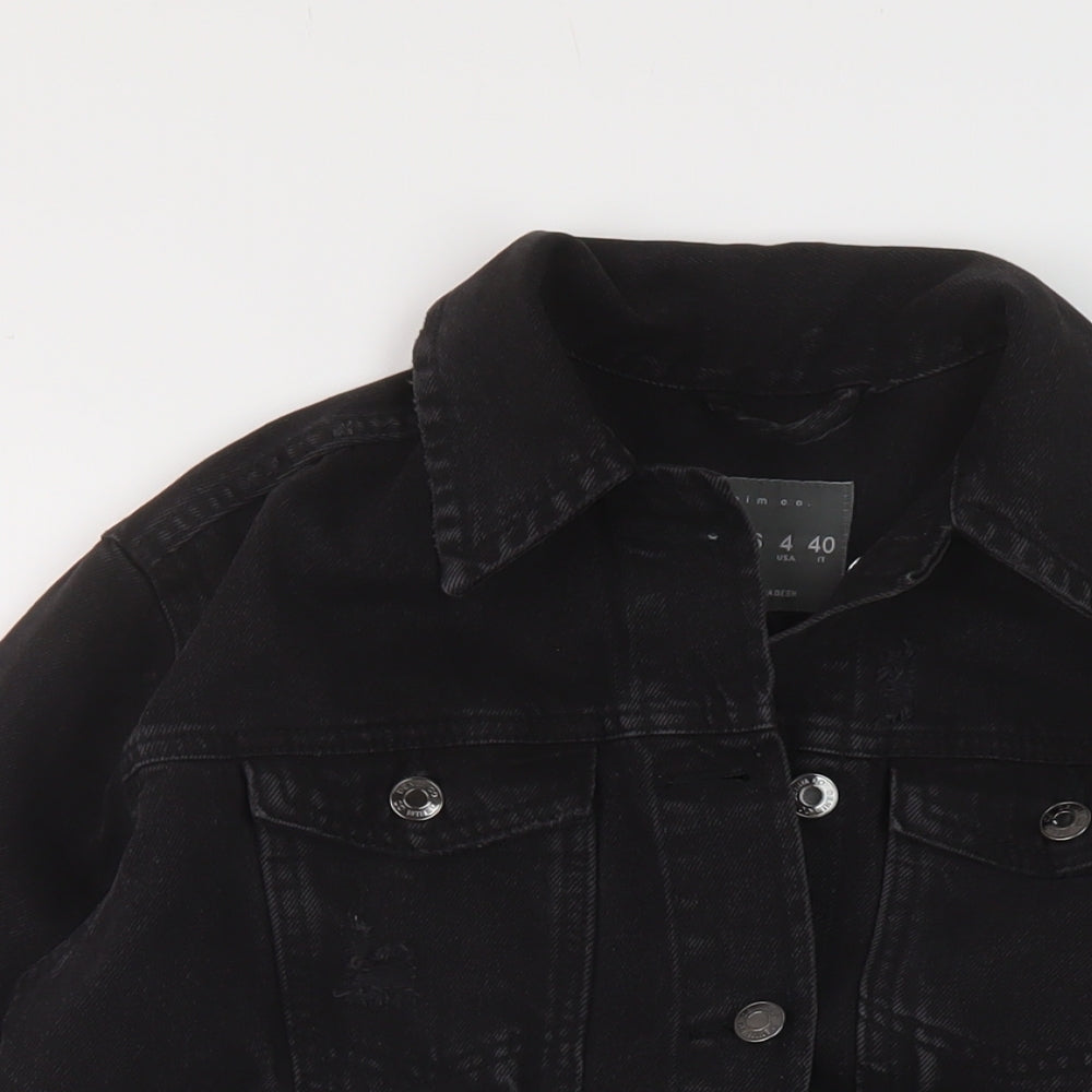 Womens UK Size 8 Denim & Co. Black Jacket