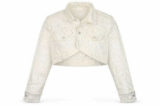 Zara Womens Ivory Jacket Size L Button