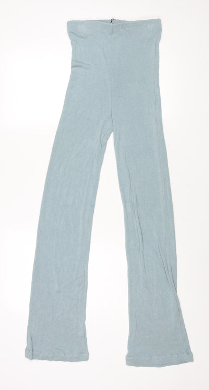 Womens UK Size S Zara Regular Fit  Blue Trousers