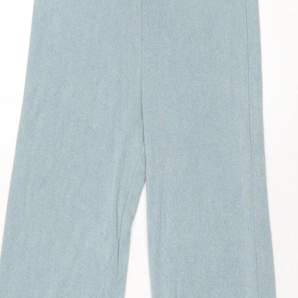 Womens UK Size S Zara Regular Fit  Blue Trousers