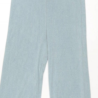 Womens UK Size S Zara Regular Fit  Blue Trousers