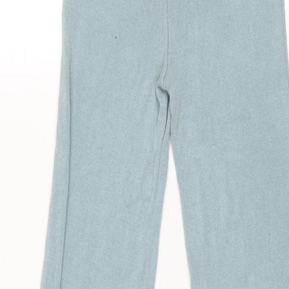Womens UK Size S Zara Regular Fit  Blue Trousers