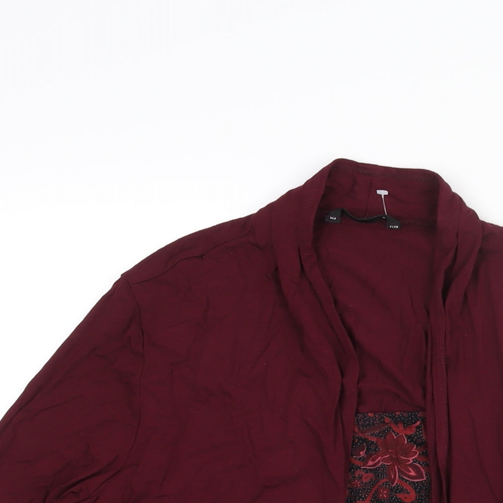 Womens UK Size 14 Marks and Spencer Red Basic Blouse