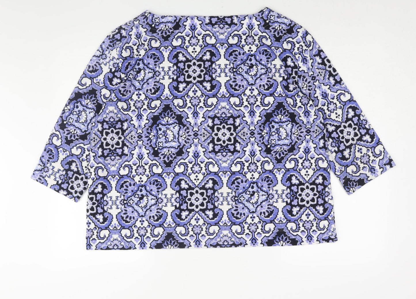 Womens UK Size 16 Marks and Spencer Blue Basic Blouse
