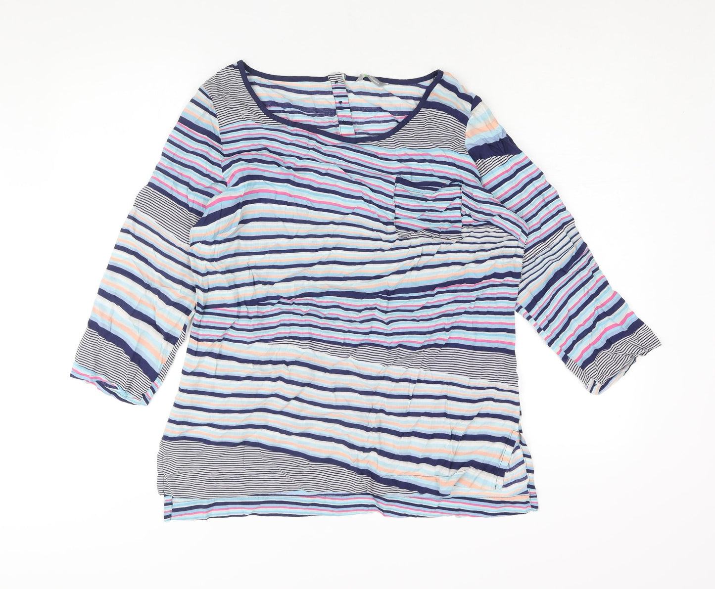 Womens UK Size 12 Marks and Spencer Multicoloured Basic Blouse