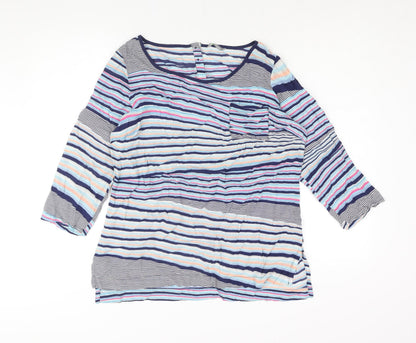 Womens UK Size 12 Marks and Spencer Multicoloured Basic Blouse