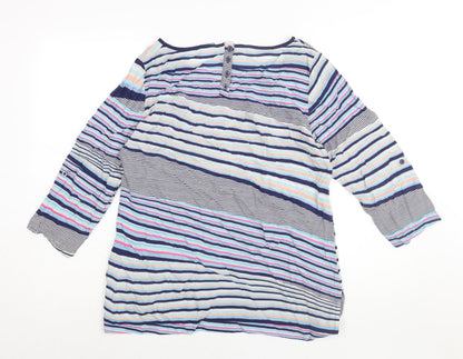 Womens UK Size 12 Marks and Spencer Multicoloured Basic Blouse