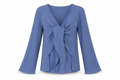 Womens UK Size 8 In the Style Blue Basic Blouse