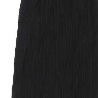 Graciaa Womens Black Polyester Wrap Skirt Size 26 in Tie - Plisse
