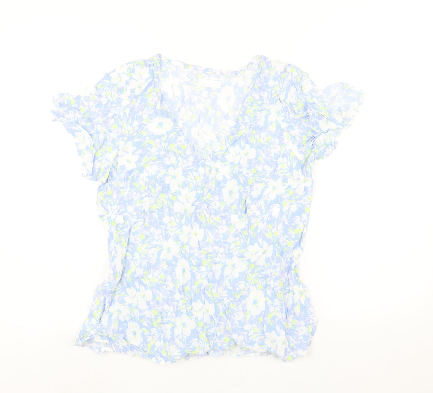 Womens UK Size 14 The Collection Blue Basic Blouse