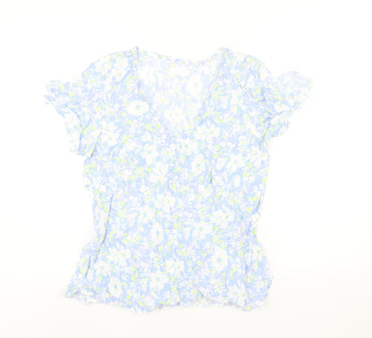 Womens UK Size 14 The Collection Blue Basic Blouse