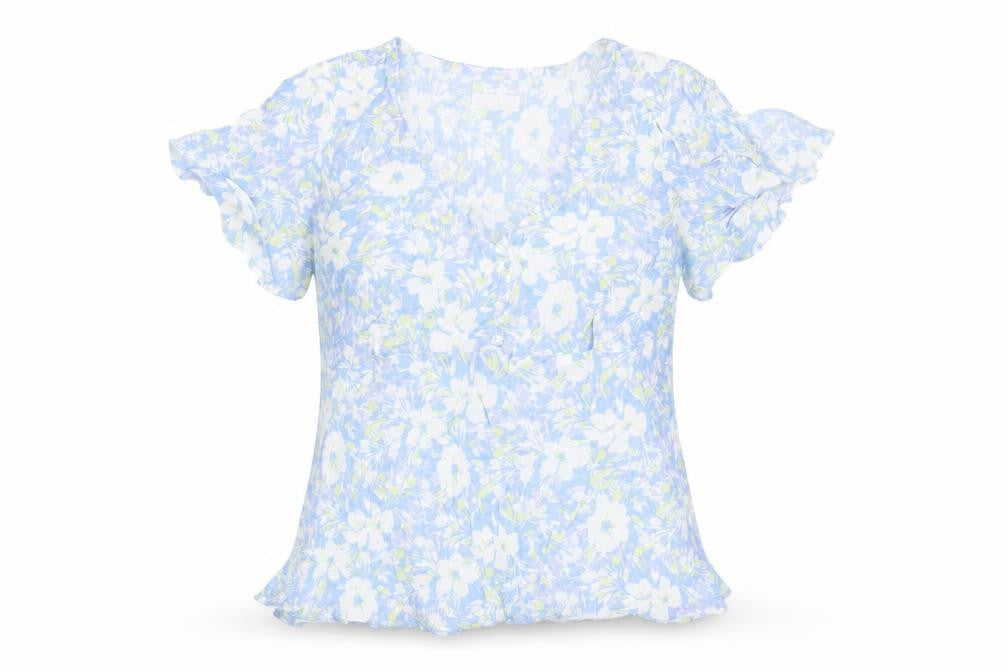 Womens UK Size 14 The Collection Blue Basic Blouse