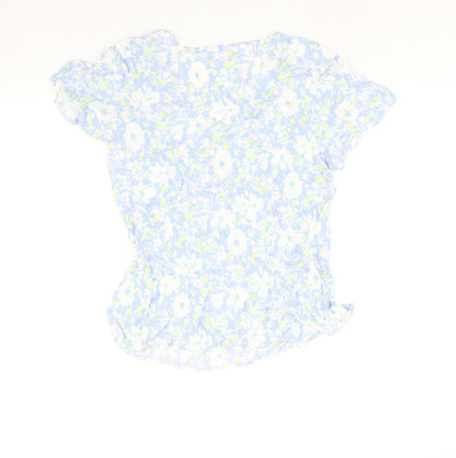Womens UK Size 14 The Collection Blue Basic Blouse