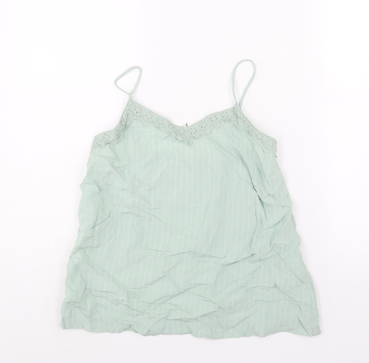 Womens UK Size 6 Marks and Spencer Green Camisole Blouse